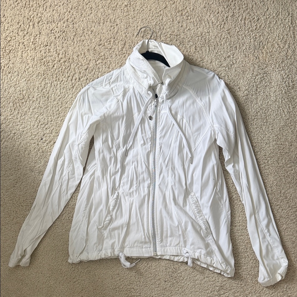 lululemon White Windbreaker Jacket